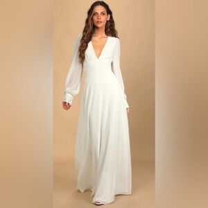 White maxi dress - size M (unworn!)